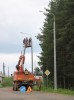 ОБУСТРОЙСТВО ЭЛЕКТРООСВЕЩЕНИЯ РЕГИОНАЛЬНОЙ ДОРОГИ В КАРПОГОРАХ ИДЁТ ПО ГРАФИКУ