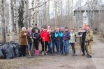 Вчера, в рамках акции «Чистое Пинежье»  провели уборку парка Ленина.
